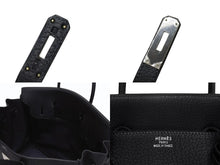 Load image into Gallery viewer, 極美品 HERMES エルメス Haut a Courroies オータクロア36 ハンドバッグ トゴ ブルーインディゴ シルバー金具 □I刻印 中古 4b005255