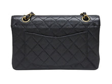 Load image into Gallery viewer, 極美品 CHANEL シャネル マトラッセ23 Wフラップ Wチェーン ショルダーバッグ 7番台 キャビアスキン ココマーク ブラック ゴールド金具 中古 4b005256