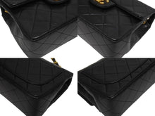 Load image into Gallery viewer, 極美品 CHANEL シャネル ミニマトラッセ 17 チェーンショルダーバッグ 1番台 ラムスキン ココマーク ブラック ゴールド金具 中古 4b005257
