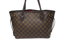 画像をギャラリービューアに読み込む, LOUIS VUITTON ルイヴィトン ネヴァーフルPM トートバッグ N51109 ダミエキャンバス ブラウン ゴールド金具 美品 中古 4b005263