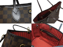 画像をギャラリービューアに読み込む, LOUIS VUITTON ルイヴィトン ネヴァーフルPM トートバッグ N51109 ダミエキャンバス ブラウン ゴールド金具 美品 中古 4b005263