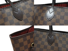 画像をギャラリービューアに読み込む, 極美品 LOUIS VUITTON ルイヴィトン ネヴァーフルGM トートバッグ N51106 ダミエキャンバス ブラウン ゴールド金具 中古 4b005264