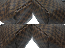 画像をギャラリービューアに読み込む, 極美品 LOUIS VUITTON ルイヴィトン ネヴァーフルGM トートバッグ N51106 ダミエキャンバス ブラウン ゴールド金具 中古 4b005264