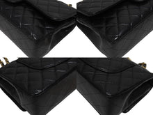 Load image into Gallery viewer, 極美品 CHANEL シャネル マトラッセ25 Wフラップ チェーンショルダーバッグ 23番台 キャビアスキン ブラック ゴールド金具 中古 4b005265