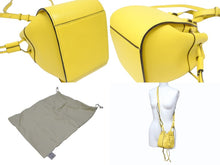 画像をギャラリービューアに読み込む, 極美品 LOEWE ロエベ ハンモック ミニ ハンドバッグ ショルダーバッグ 052123 スペイン製 レザー イエロー ブラック 中古 4b005266