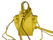 画像をギャラリービューアに読み込む, 極美品 LOEWE ロエベ ハンモック ミニ ハンドバッグ ショルダーバッグ 052123 スペイン製 レザー イエロー ブラック 中古 4b005266