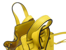 画像をギャラリービューアに読み込む, 極美品 LOEWE ロエベ ハンモック ミニ ハンドバッグ ショルダーバッグ 052123 スペイン製 レザー イエロー ブラック 中古 4b005266