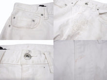 Load image into Gallery viewer, VLONE ヴィーロン フレアデニムパンツ ジップ 変形 YKKジップ ホワイト メンズ サイズM 良品 中古 4b005269