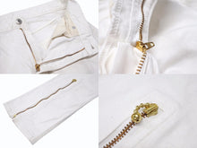 Load image into Gallery viewer, VLONE ヴィーロン フレアデニムパンツ ジップ 変形 YKKジップ ホワイト メンズ サイズM 良品 中古 4b005269