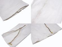 Load image into Gallery viewer, VLONE ヴィーロン フレアデニムパンツ ジップ 変形 YKKジップ ホワイト メンズ サイズM 良品 中古 4b005269