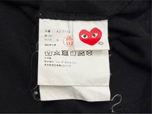 画像をギャラリービューアに読み込む, PLAY COMME des GARCONS プレイコムデギャルソン プリントＴシャツ AZ-T112 コットン ブラック サイズS 美品 中古 4b005270