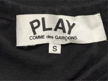 画像をギャラリービューアに読み込む, PLAY COMME des GARCONS プレイコムデギャルソン プリントＴシャツ AZ-T112 コットン ブラック サイズS 美品 中古 4b005270