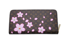 画像をギャラリービューアに読み込む, 新品未使用 LOUIS VUTTON ルイヴィトン LV × TM ジッピー･ウォレット 長財布 村上隆 M13433 ブラウン ピンク 中古 4b005279