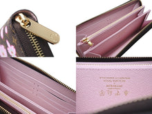 画像をギャラリービューアに読み込む, 新品未使用 LOUIS VUTTON ルイヴィトン LV × TM ジッピー･ウォレット 長財布 村上隆 M13433 ブラウン ピンク 中古 4b005279
