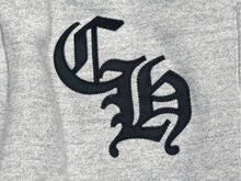 Load image into Gallery viewer, 極美品 CHROME HEARTS クロムハーツ Y NOT スウェットパンツ サイズL CHロゴパッチ スクロールラベルロゴ グレー 25SS 中古 4b005281