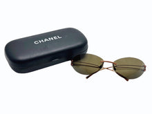 画像をギャラリービューアに読み込む, CHANEL シャネル リムレス サングラス 4049 c.174/73 サイズ70◻︎14 120 ココマーク ブロンズ ブラウン 美品 中古 4b005286
