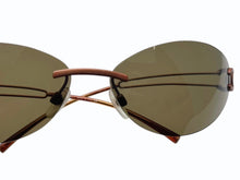 画像をギャラリービューアに読み込む, CHANEL シャネル リムレス サングラス 4049 c.174/73 サイズ70◻︎14 120 ココマーク ブロンズ ブラウン 美品 中古 4b005286