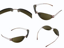 画像をギャラリービューアに読み込む, CHANEL シャネル リムレス サングラス 4049 c.174/73 サイズ70◻︎14 120 ココマーク ブロンズ ブラウン 美品 中古 4b005286