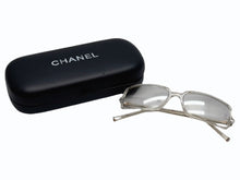 Load image into Gallery viewer, CHANEL シャネル クリアサングラス 5043-B c.660/6I サイズ55◻︎16 135 スクエア ココマーク ラインストーン 美品 中古 4b005288