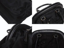 画像をギャラリービューアに読み込む, PRADA プラダ BearLogo ベアロゴ ハンドバッグ トライアングルロゴ 2020s ナイロン レザー ビジュー ブラック 美品 中古 4b005303