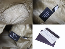 画像をギャラリービューアに読み込む, 極美品 PRADA プラダ ハンドバッグ 巾着型 ロゴプレート Re-Nylon ポーチ 1NS369 ナイロン ベージュ 中古 4b005304