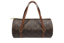 Load image into Gallery viewer, LOUIS VUITTON ルイヴィトン パピヨン26 ハンドバッグ M51386 モノグラム PVC レザー ブラウン ゴールド金具 美品 中古 4b005306