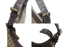 画像をギャラリービューアに読み込む, CELINE セリーヌ マカダム柄 ワンショルダーバッグ ベージュ ハンドバッグ キャンバス レザー ロゴ ゴールド金具 美品 中古 4b005307