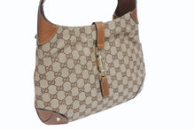 画像をギャラリービューアに読み込む, 極美品 GUCCI グッチ ハンドバッグ ワンショルダーバッグ 120888 GGキャンバス レザー ベージュ ゴールド金具 中古 4b005308