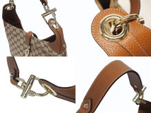 画像をギャラリービューアに読み込む, 極美品 GUCCI グッチ ハンドバッグ ワンショルダーバッグ 120888 GGキャンバス レザー ベージュ ゴールド金具 中古 4b005308