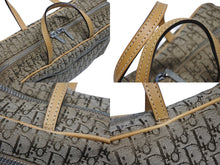 Load image into Gallery viewer, CHRISTIAN DIOR クリスチャンディオール トロッター ミニハンドバッグ MC0053 キャンバス レザー ベージュ 美品 中古 4b005324