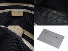 Load image into Gallery viewer, CHRISTIAN DIOR クリスチャンディオール トロッター ミニハンドバッグ MC0053 キャンバス レザー ベージュ 美品 中古 4b005324