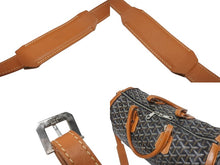 画像をギャラリービューアに読み込む, GOYARD ゴヤール クロワジュール 40 ボストンバッグ 2010s PVC レザー ブラック ブラウン シルバー金具 良品 中古 4b005327