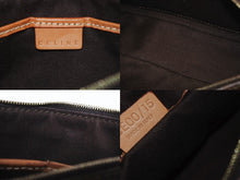 画像をギャラリービューアに読み込む, CELINE セリーヌ ワンショルダーバッグ ホーボー ミニハンドバッグ アクセサリーポーチ マカダム柄 ブラウン 美品 中古 4b005330