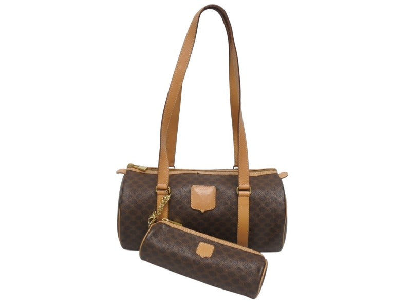 【美品】CELINE セリーヌ ボストンバッグ　マカダム セリーヌ CELINE マカダム ボストンバッグ