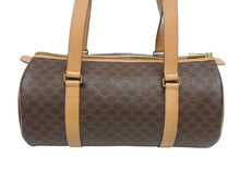 画像をギャラリービューアに読み込む, CELINE セリーヌ マカダム ワンショルダーバッグ ポーチ付き ボストンバッグ ハンドバッグ ロゴ PVC レザー ブラウン ゴールド 美品 中古 4b005332