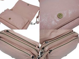 BALENCIAGA バレンシアガ ショルダーバッグ クラシックツールキット 327101 レザー ピンク 美品 中古 4b005334