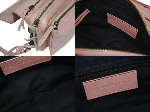 BALENCIAGA バレンシアガ ショルダーバッグ クラシックツールキット 327101 レザー ピンク 美品 中古 4b005334