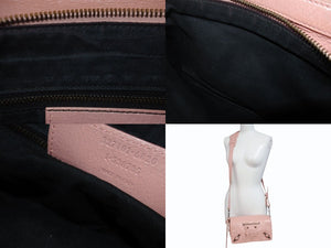 BALENCIAGA バレンシアガ ショルダーバッグ クラシックツールキット 327101 レザー ピンク 美品 中古 4b005334