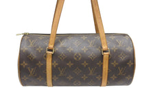 Load image into Gallery viewer, LOUIS VUITTON ルイヴィトン パピヨン30 モノグラムキャンバス ハンドバッグ 旧型 筒形 M51385 ブラウン 美品 中古 4b005335
