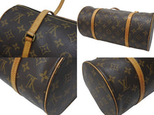 Load image into Gallery viewer, LOUIS VUITTON ルイヴィトン パピヨン30 モノグラムキャンバス ハンドバッグ 旧型 筒形 M51385 ブラウン 美品 中古 4b005335