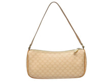 画像をギャラリービューアに読み込む, CELINE セリーヌ ワンショルダーバッグ ホーボー ミニハンドバッグ アクセサリーポーチ マカダム柄 ベージュ 美品 中古 4b005336