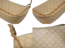 画像をギャラリービューアに読み込む, CELINE セリーヌ ワンショルダーバッグ ホーボー ミニハンドバッグ アクセサリーポーチ マカダム柄 ベージュ 美品 中古 4b005336
