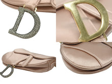 画像をギャラリービューアに読み込む, 極美品 CHRISTIAN DIOR クリスチャンディオール サドル ソフトバッグ M0465CBUW M59M 2025SS サテン ラインストーン ピンク 中古 4b005337