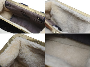 LOUIS VUITTON ルイヴィトン モノグラムシアリング ストーム ハンドバッグ マロン M95574 パテントレザー シープスキン 良品 中古 4b005340