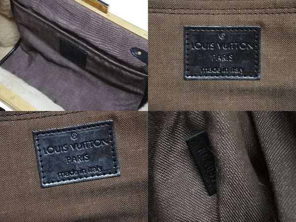 LOUIS VUITTON ルイヴィトン モノグラムシアリング ストーム ハンドバッグ マロン M95574 パテントレザー シープスキン 良品 中古 4b005340