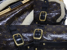 Load image into Gallery viewer, LOUIS VUITTON ルイヴィトン モノグラムシアリング ストーム ハンドバッグ マロン M95574 パテントレザー シープスキン 良品 中古 4b005340