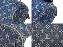 Load image into Gallery viewer, LOUIS VUITTON ルイヴィトン ネオスピーディ ハンドバッグ M95019 モノグラム デニム インディゴブルー ゴールド金具 美品 中古 4b005342