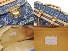 Load image into Gallery viewer, LOUIS VUITTON ルイヴィトン ネオスピーディ ハンドバッグ M95019 モノグラム デニム インディゴブルー ゴールド金具 美品 中古 4b005342