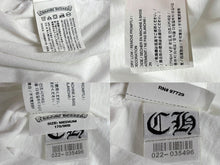 画像をギャラリービューアに読み込む, CHROME HEARTS クロムハーツ 半袖Tシャツ サイズM ヴァインダガー ホースシュー グラデーション ホワイト 美品 中古 4b005348