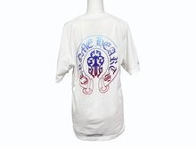 画像をギャラリービューアに読み込む, CHROME HEARTS クロムハーツ 半袖Tシャツ サイズM ヴァインダガー ホースシュー グラデーション ホワイト 美品 中古 4b005348